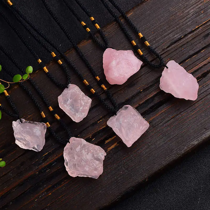 10Pcs AAA Natural Gemstone Pink Rose Quartz Crystal Pendant Necklace Reiki Rock Energy
10Pcs AAA Natural Gemstone Pink Rose Quartz Crystal Pendant Necklace Reiki Rock Energy