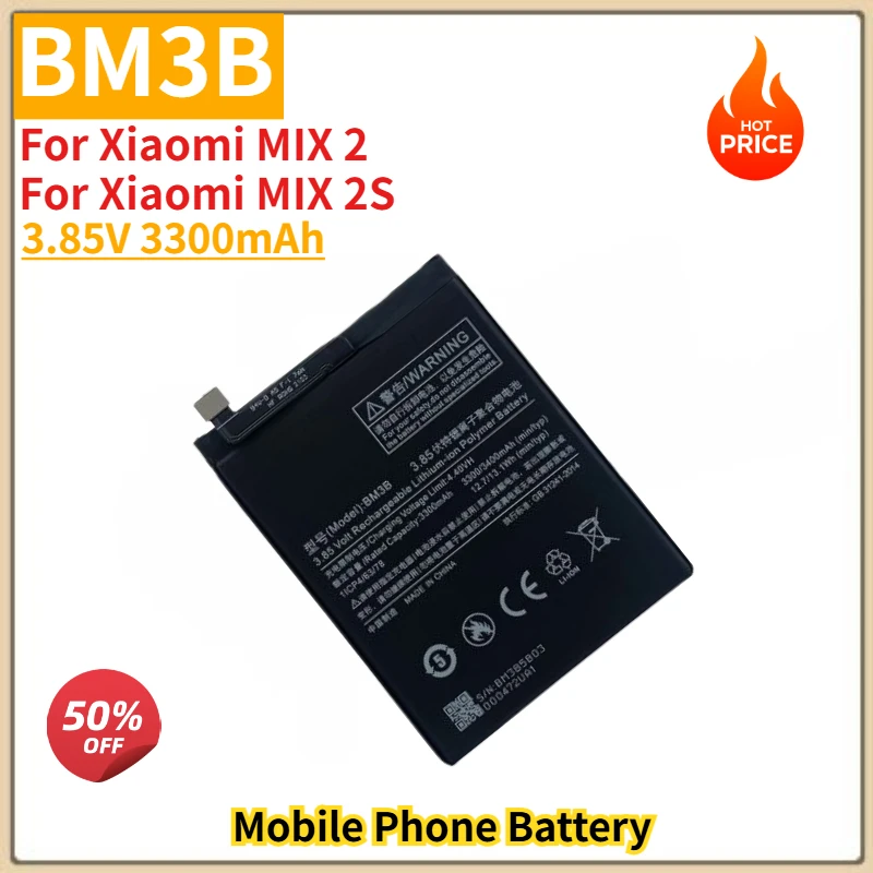 BM3B High Quality Phone Battery 3.85V 3300mAh For Xiaomi MIX2 MIX2S Brand New Replacement Battery
BM3B High Quality Phone Battery 3.85V 3300mAh For Xiaomi MIX2 MIX2S Brand New Replacement Battery