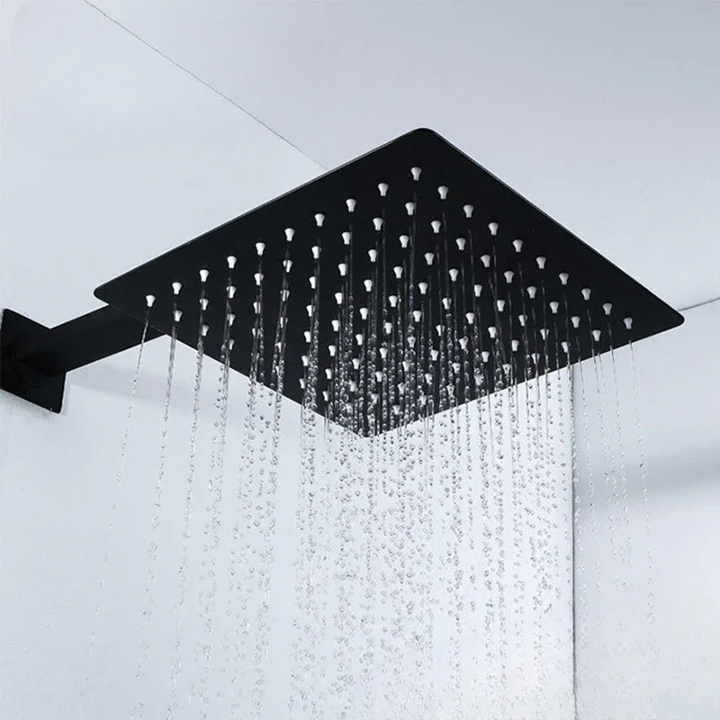 Stainless Steel Turbocharged Matte Black Series Top Spray 6/8/10/12 Inch Shower Head Accessories Shower Head Bathroom Fixture
Stainless Steel Turbocharged Matte Black Series Top Spray 6/8/10/12 Inch Shower Head Accessories Shower Head Bathroom Fixture