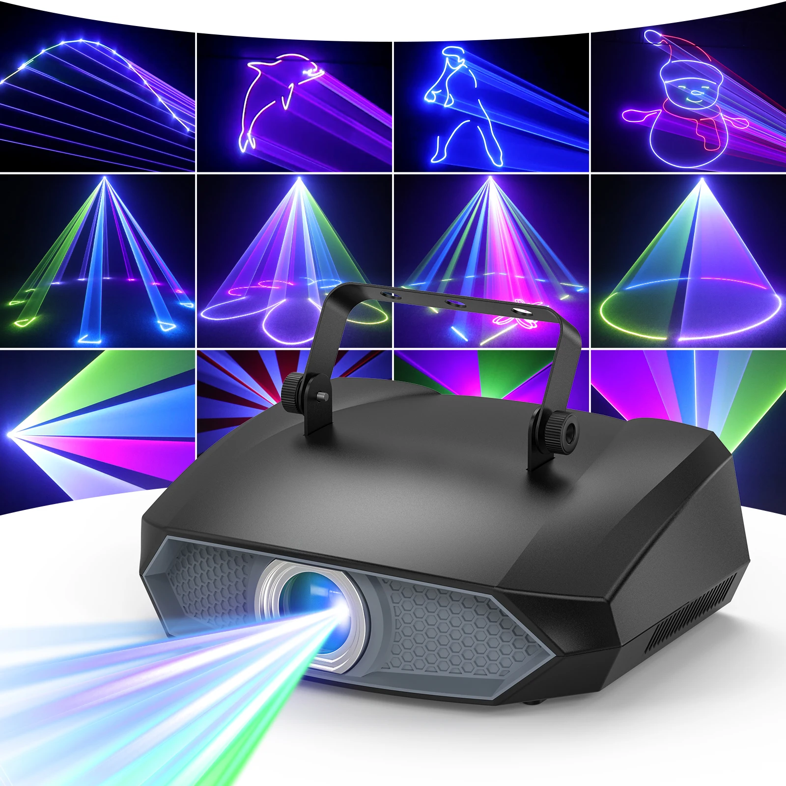 U'King 100W Animation DJ Laser Light RGB DJ Disco Party Light 3D Animation Laser Projector DMX Control for Christmas Halloween
U'King 100W Animation DJ Laser Light RGB DJ Disco Party Light 3D Animation Laser Projector DMX Control for Christmas Halloween