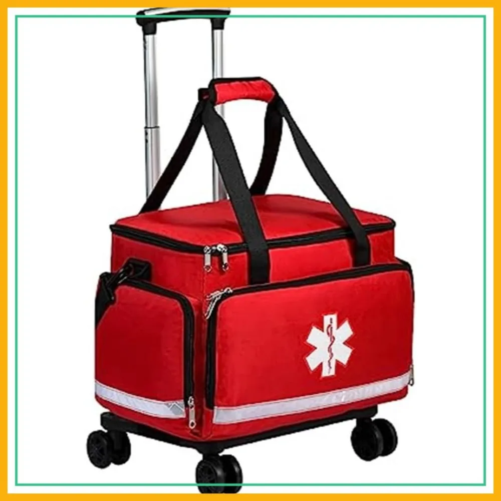 Rolling Medical Bag with Wheels, Duffle for Nurses, EMT, Doctors, Travel Carry On
Rolling Medical Bag with Wheels, Duffle for Nurses, EMT, Doctors, Travel Carry On