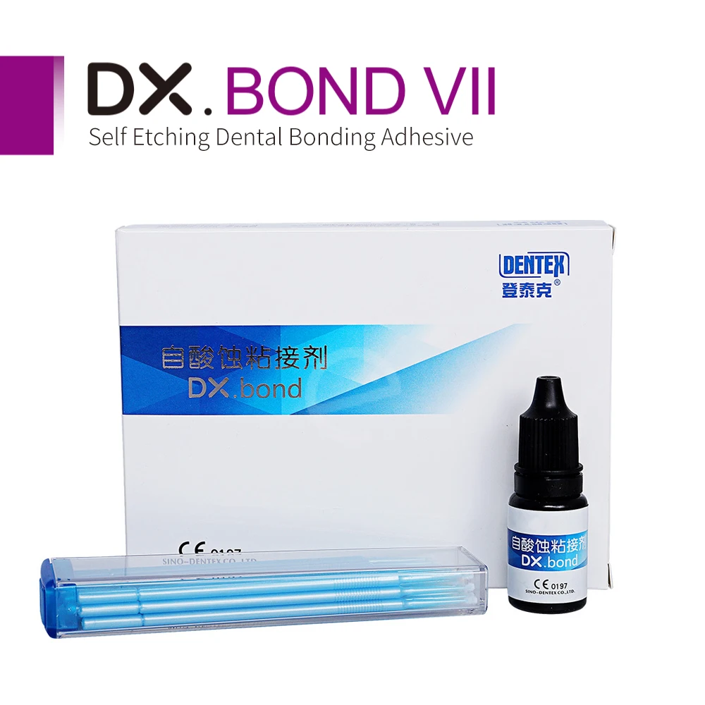 Dx Bond Dental 7 Generation Light Curing Bonding Adhesive Agent for Composite Resin Self-Etching Bond Dentist Clinic Materials
Dx Bond Dental 7 Generation Light Curing Bonding Adhesive Agent for Composite Resin Self-Etching Bond Dentist Clinic Materials