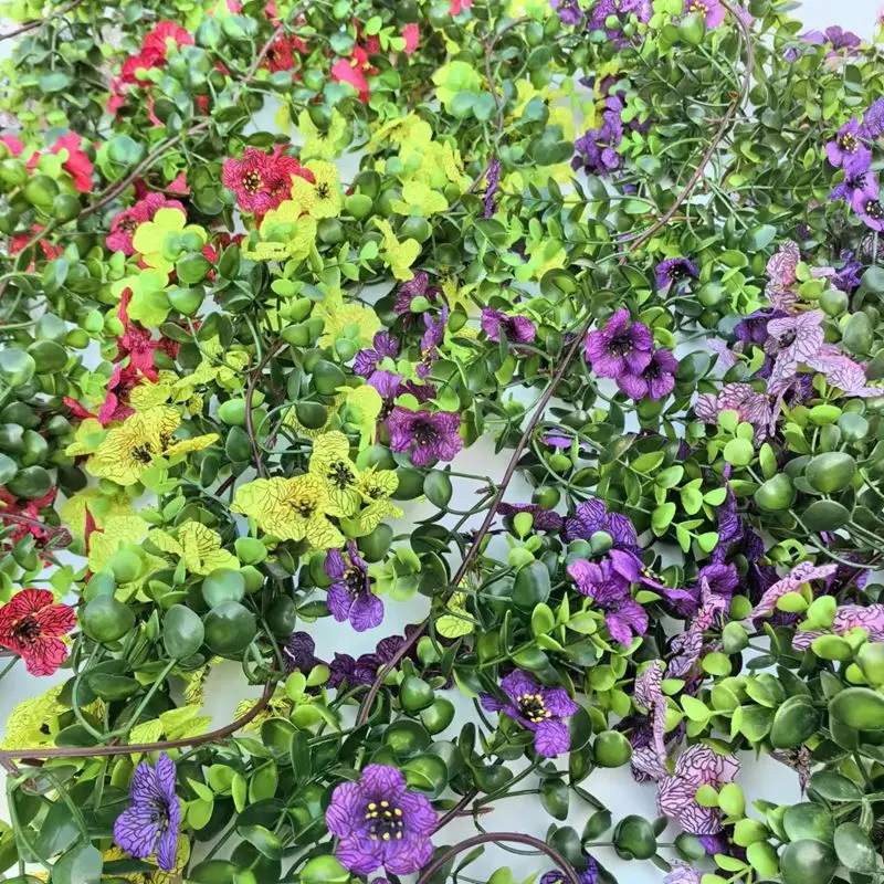 Custom simulation flower vine vine wrapped green plant fake flowers indoor ceiling decoration pipe cover plastic flower eucalypt
Custom simulation flower vine vine wrapped green plant fake flowers indoor ceiling decoration pipe cover plastic flower eucalypt