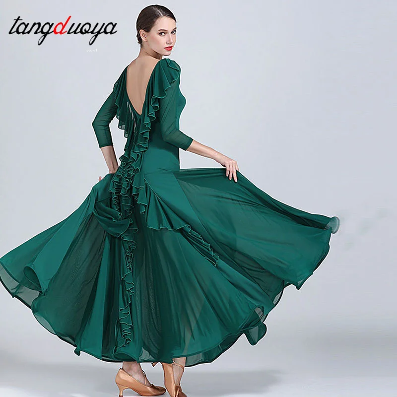 Ballroom Dance Performance Dresses Women Simple Style Waltz Dancing Wear Adult Elegant Ballroom Competition Social Dancing Dress
Ballroom Dance Performance Dresses Women Simple Style Waltz Dancing Wear Adult Elegant Ballroom Competition Social Dancing Dress