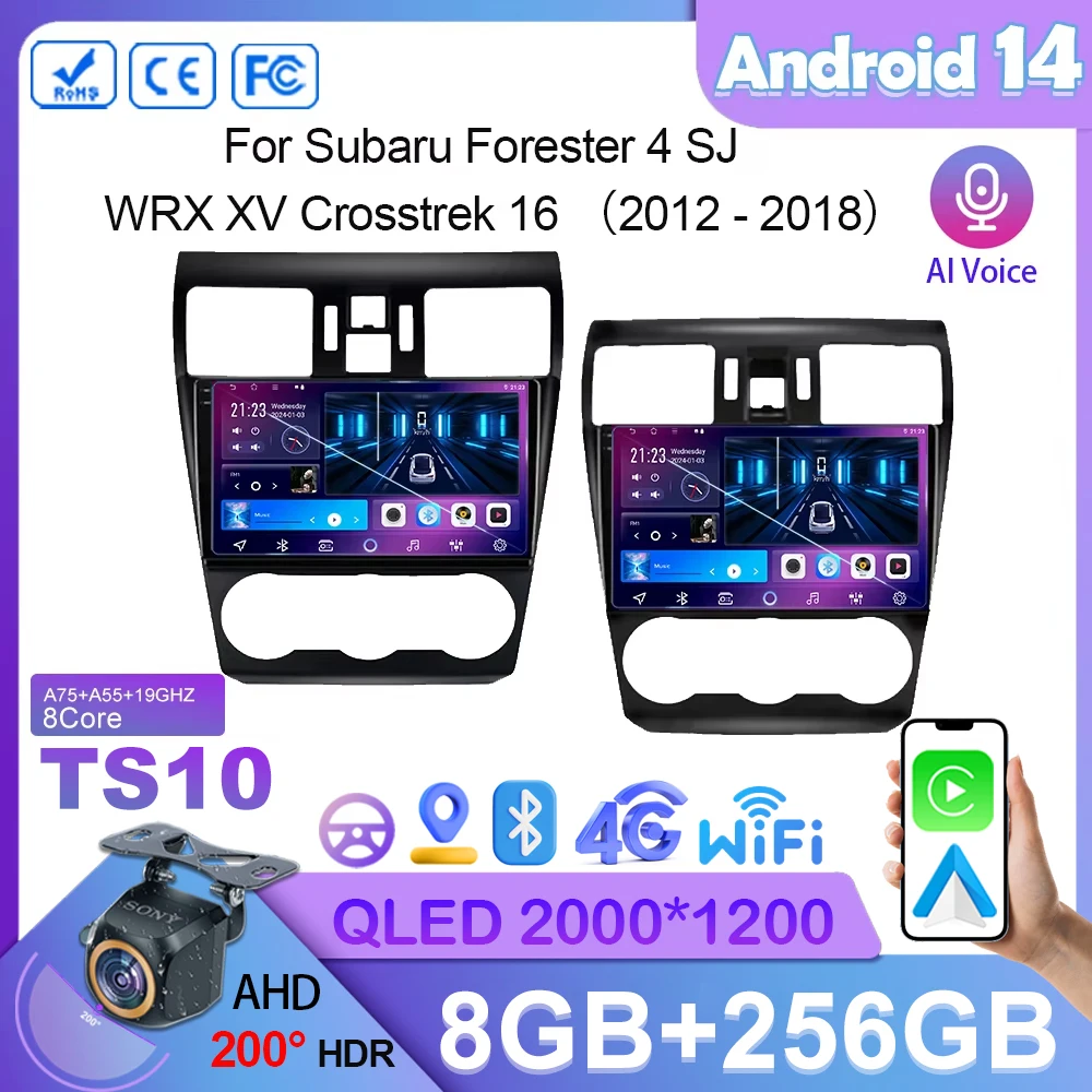 Автомагнитола 2DIN для Subaru Forester, мультимедийный проигрыватель с GPS Навигатором, Android 14, DVD, для Subaru Forester 4, SJ, WRX, XV, Crosstrek 16 2012 - 2018
Автомагнитола 2DIN для Subaru Forester, мультимедийный проигрыватель с GPS Навигатором, Android 14, DVD, для Subaru Forester 4, SJ, WRX, XV, Crosstrek 16 2012 - 2018