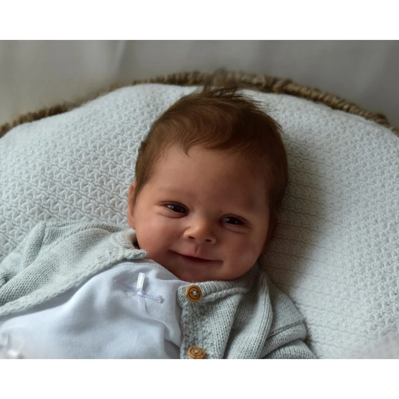 18Inch Reborn Doll Kit Sebastian Unpainted Fresh Color Kit with Cloth Body and Eyes
18Inch Reborn Doll Kit Sebastian Unpainted Fresh Color Kit with Cloth Body and Eyes
