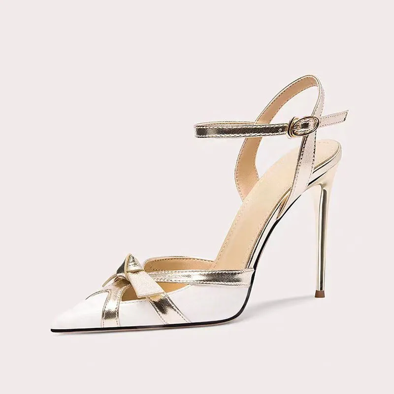 Arden Furtado 2024 Summer Pointed toe Super high heel Sexy word-cingulate Mixed Colors Bowknot Closed toe Sandals Large size
Arden Furtado 2024 Summer Pointed toe Super high heel Sexy word-cingulate Mixed Colors Bowknot Closed toe Sandals Large size
