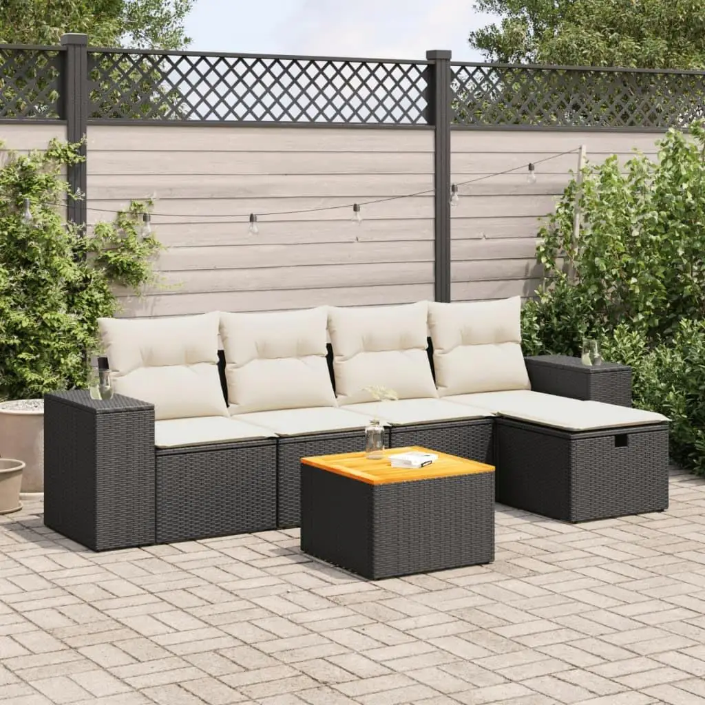 Garden Sofa Set Black PE Rattan Large Adjustable Feet Comfortable Outdoor Furniture
Garden Sofa Set Black PE Rattan Large Adjustable Feet Comfortable Outdoor Furniture