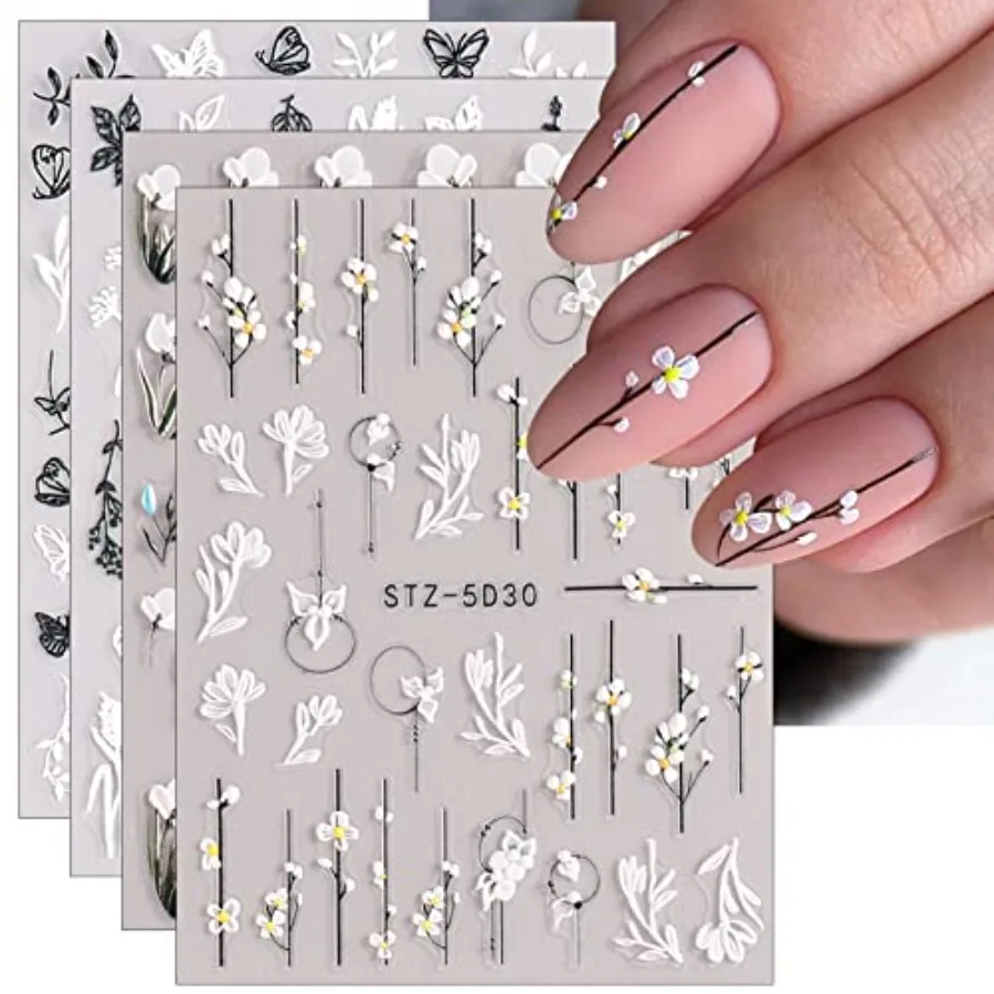 3D Embossed Flower Spring Nail Art Stickers Decals SelfAdhesive Pegatinas Uas 5D Summer Colorful Floral Nail Supplies Nail Art
3D Embossed Flower Spring Nail Art Stickers Decals SelfAdhesive Pegatinas Uas 5D Summer Colorful Floral Nail Supplies Nail Art
