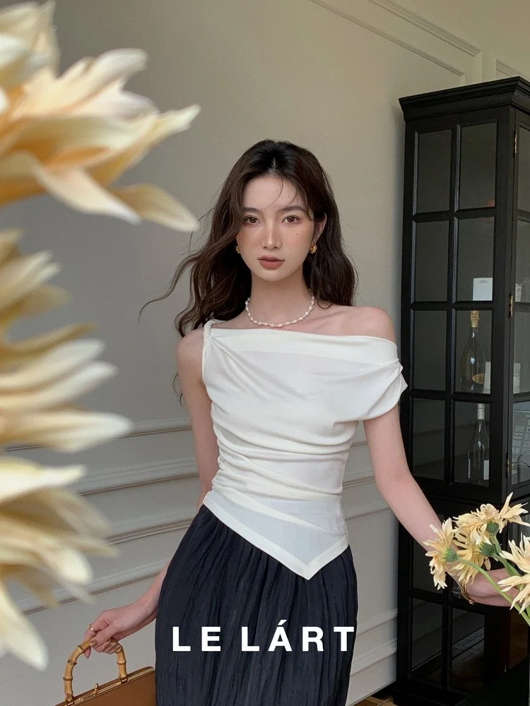 LELART женский приталенный топ без рукавов с асимметричным узлом, дизайн лета, новый корейский Sle для поездок на работу, чистый цвет
LELART женский приталенный топ без рукавов с асимметричным узлом, дизайн лета, новый корейский Sle для поездок на работу, чистый цвет