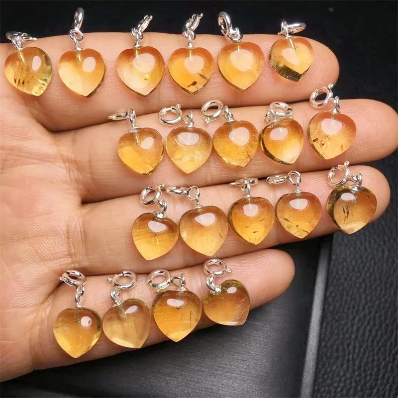 S925 Natural Citrine Heart Pendant Femme Heart Quartz Geode Cut Necklace Crystal Piont Healing 2PCS
S925 Natural Citrine Heart Pendant Femme Heart Quartz Geode Cut Necklace Crystal Piont Healing 2PCS
