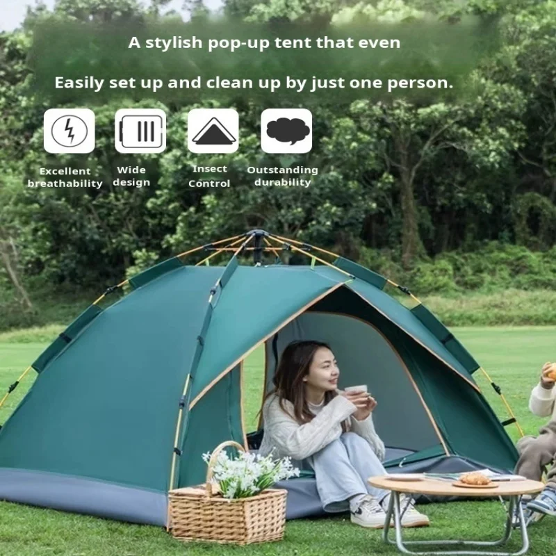 Fully Automatic Outdoor Forest Camping Tent Quick Open Thickened Folding Tent No Pitching Tent
Fully Automatic Outdoor Forest Camping Tent Quick Open Thickened Folding Tent No Pitching Tent