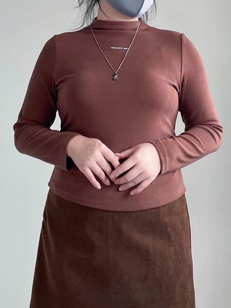 plus Size Slimming Warm Base Layer irt f High Collar Long Sve T-irt Inner Wear Belly Cover Faionable Korean Sle...
plus Size Slimming Warm Base Layer irt f High Collar Long Sve T-irt Inner Wear Belly Cover Faionable Korean Sle...