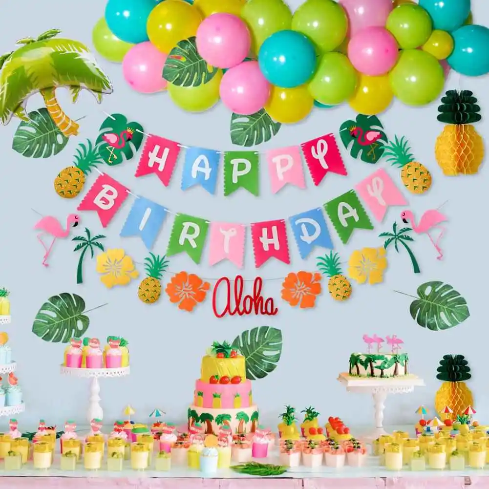 Hawaiian Party Decoration Balloons Pink Flamingo Turtle Back Leaf Pineapple Coconut Tree Pull Flag Banner round Shape Small Pack
Hawaiian Party Decoration Balloons Pink Flamingo Turtle Back Leaf Pineapple Coconut Tree Pull Flag Banner round Shape Small Pack