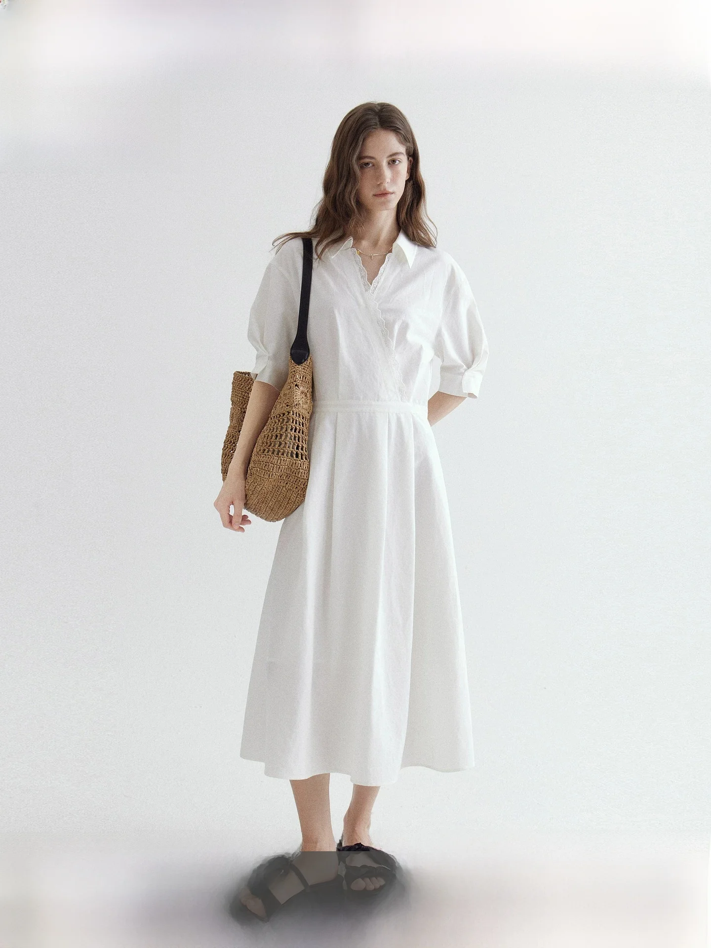 Fano Commuter Style Loose Feel Dress Women's Spring 2026 New Shirt Collar Waist in a Long Skirt Cotton Blend Comfortable Dress
Fano Commuter Style Loose Feel Dress Women's Spring 2026 New Shirt Collar Waist in a Long Skirt Cotton Blend Comfortable Dress