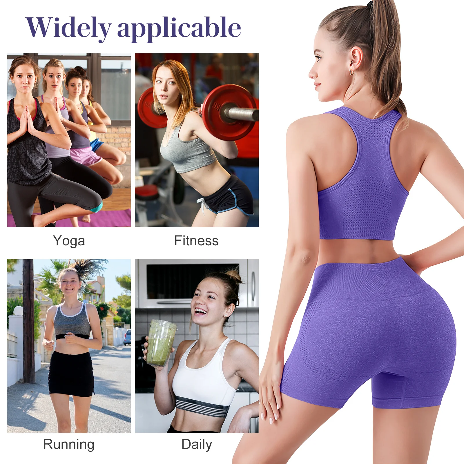 Women Yoga Outfits 2 Piece Sets Comfortable Form Fitting High Elasticity Running Fitness Jump Rope Cycling Clothes
Women Yoga Outfits 2 Piece Sets Comfortable Form Fitting High Elasticity Running Fitness Jump Rope Cycling Clothes