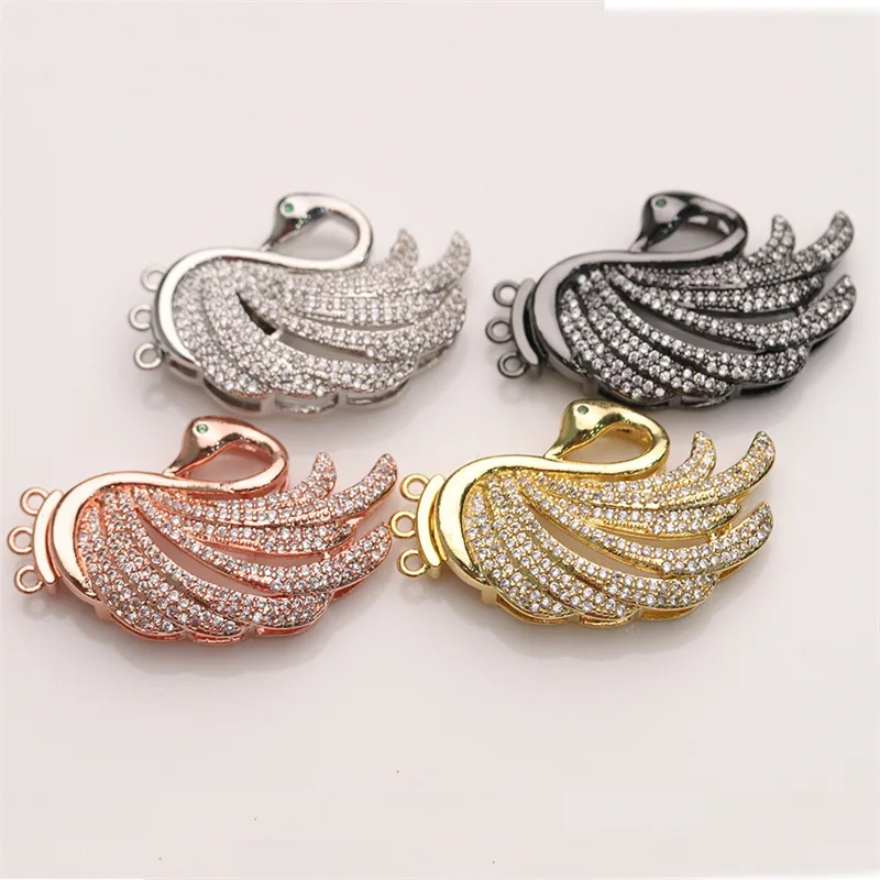 1 шт. 3-рядная застежка-замок в форме лебедя с прозрачными кристаллами, медная, с позолотой и фианитами, для изготовления жемчужных ожерелий и браслетов, аксессуары для рукоделия DIY
1 шт. 3-рядная застежка-замок в форме лебедя с прозрачными кристаллами, медная, с позолотой и фианитами, для изготовления жемчужных ожерелий и браслетов, аксессуары для рукоделия DIY