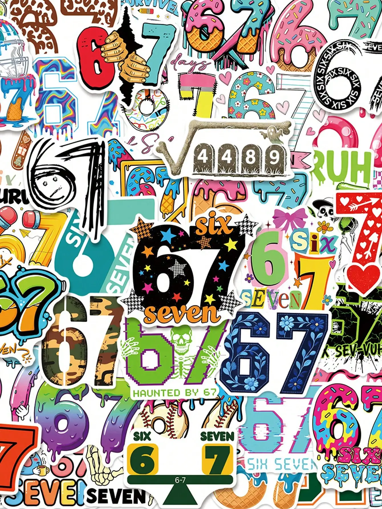50PCS 67 Boy Meme Sticker Waterproof Material Helmets,Gift Boxes,Sticker for Bikes,Player Birthday Parties,Office Decorations
50PCS 67 Boy Meme Sticker Waterproof Material Helmets,Gift Boxes,Sticker for Bikes,Player Birthday Parties,Office Decorations
