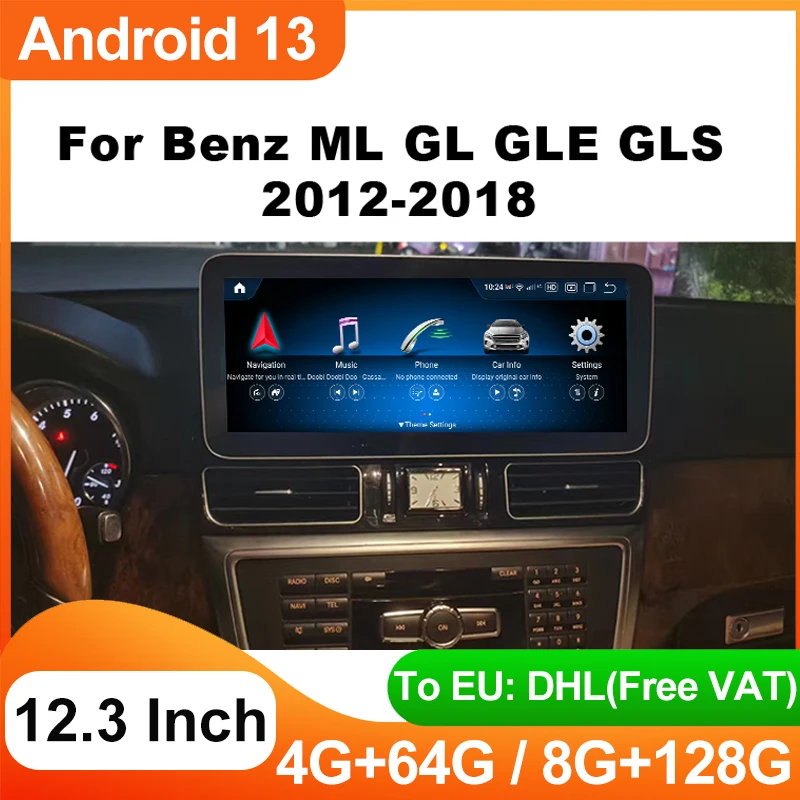 Автомобильный радиоприемник 12,3 дюйма для Mercedes Benz GLE GLS ML W166 GL X166 2012-2018 Android 13 Snapdragon665 мультимедийный плеер GPS Navi Auto
Автомобильный радиоприемник 12,3 дюйма для Mercedes Benz GLE GLS ML W166 GL X166 2012-2018 Android 13 Snapdragon665 мультимедийный плеер GPS Navi Auto
