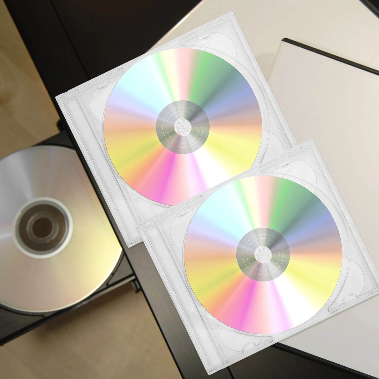 2 Pcs Clear CD Cases Compact Lightweight Transparent DVD Boxes for Storage Portable Plastic Holders Jewel Discs Travel Use
2 Pcs Clear CD Cases Compact Lightweight Transparent DVD Boxes for Storage Portable Plastic Holders Jewel Discs Travel Use