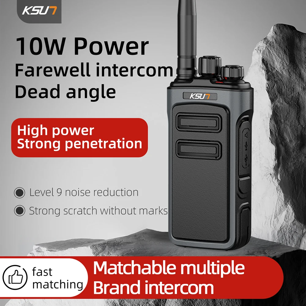 KSUN X40plus 10W High Power Wireless Intercom Easy Pairing Decoding Long Range Two Way Radio Comunicador Walkie Talkie
KSUN X40plus 10W High Power Wireless Intercom Easy Pairing Decoding Long Range Two Way Radio Comunicador Walkie Talkie