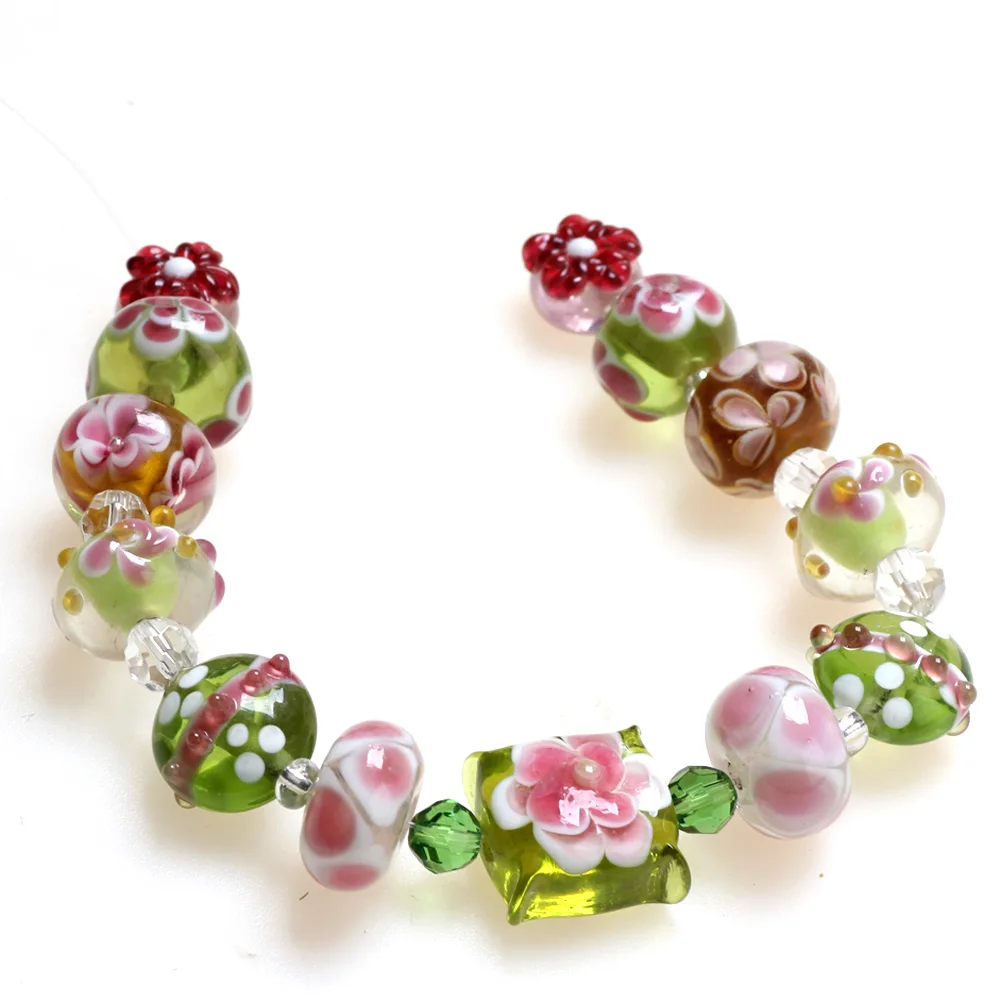 Only Sell 1set Loose Glass!Pink+Green Spring!Pure Handmade Retro Lampwork Beads For Charm Bracelets Jewelry Making Accessories
Only Sell 1set Loose Glass!Pink+Green Spring!Pure Handmade Retro Lampwork Beads For Charm Bracelets Jewelry Making Accessories