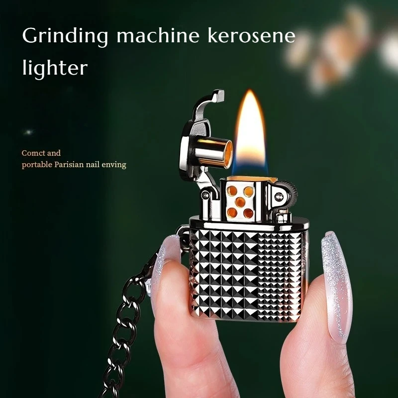 Mini Pendant Grinding Machine Lighter Cigarette Holder Hanging Rope Portable Cigarette Lighter Men's Cigarette Accessories
Mini Pendant Grinding Machine Lighter Cigarette Holder Hanging Rope Portable Cigarette Lighter Men's Cigarette Accessories