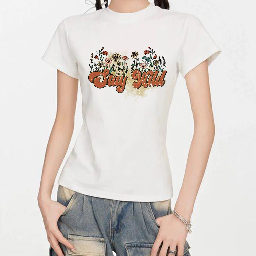 2025 Women's T-shirt Slim Korean O-neck Tees Y2k Stylish Comfortable Spring Summer Fashion Tops Female Short Sleeve T-Shirts
2025 Women's T-shirt Slim Korean O-neck Tees Y2k Stylish Comfortable Spring Summer Fashion Tops Female Short Sleeve T-Shirts