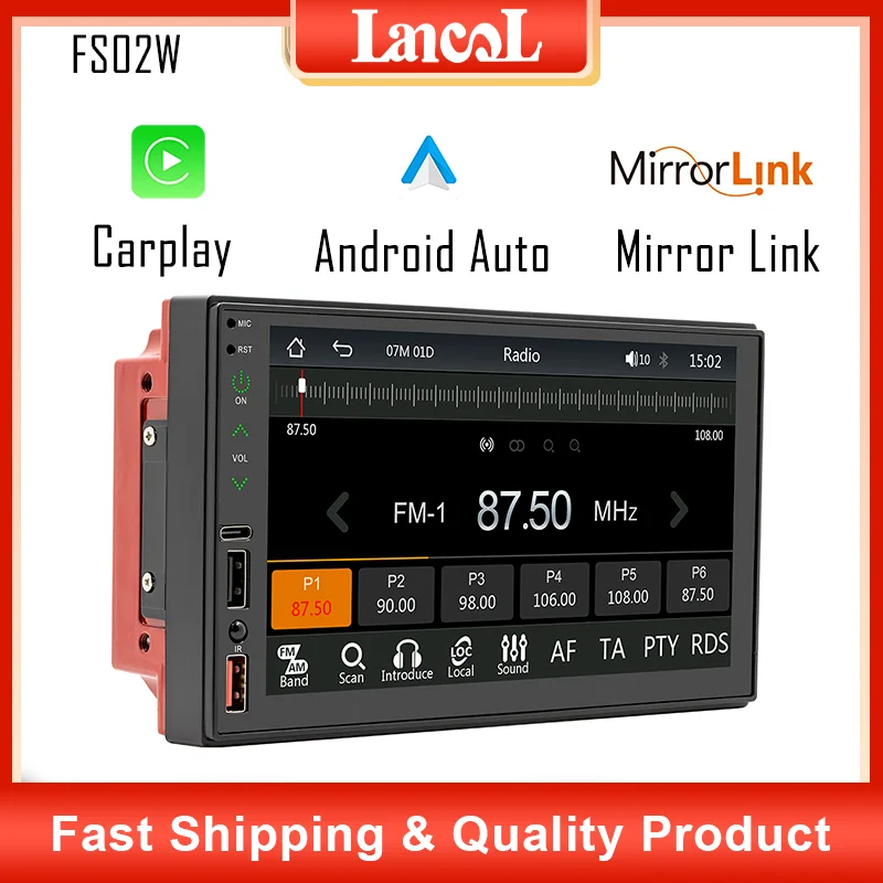 FS02W Car MP5 Player Multimedia Video Player 2 Din FM AM Radio Carplay Android Auto Mirror Link Bluetooth 5.1 Reversing video
FS02W Car MP5 Player Multimedia Video Player 2 Din FM AM Radio Carplay Android Auto Mirror Link Bluetooth 5.1 Reversing video