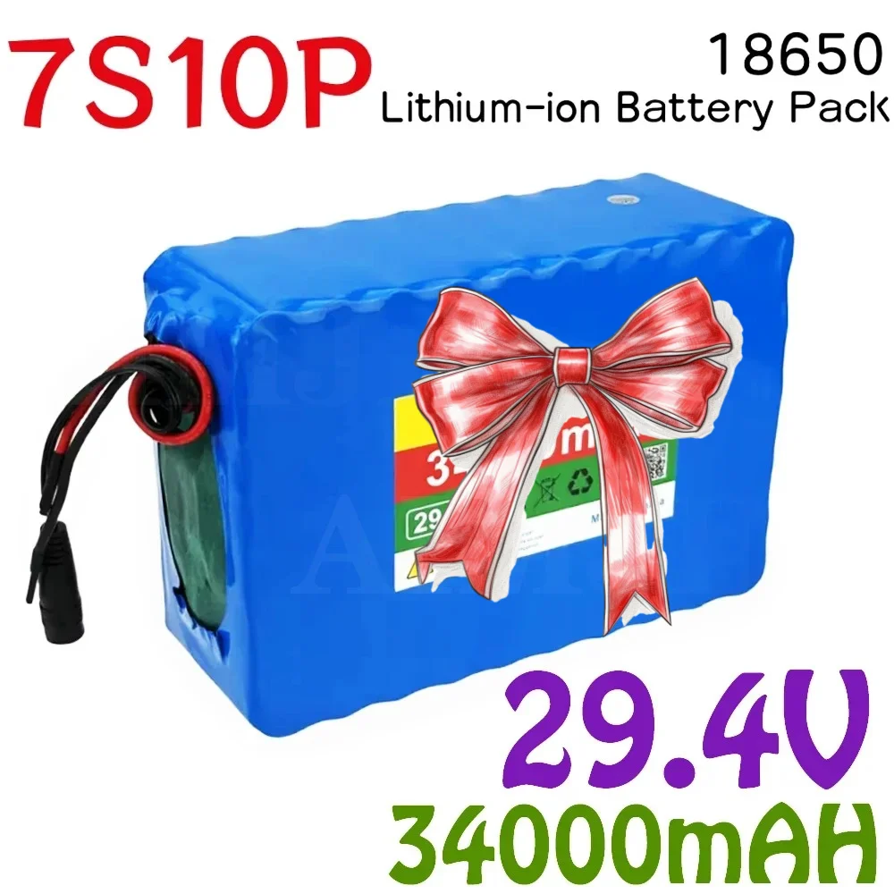 large-capacity 7S10P 18650 29.4V 34000mAh lithium-ion battery is used to replace the lithium-ion battery for bicycles
large-capacity 7S10P 18650 29.4V 34000mAh lithium-ion battery is used to replace the lithium-ion battery for bicycles