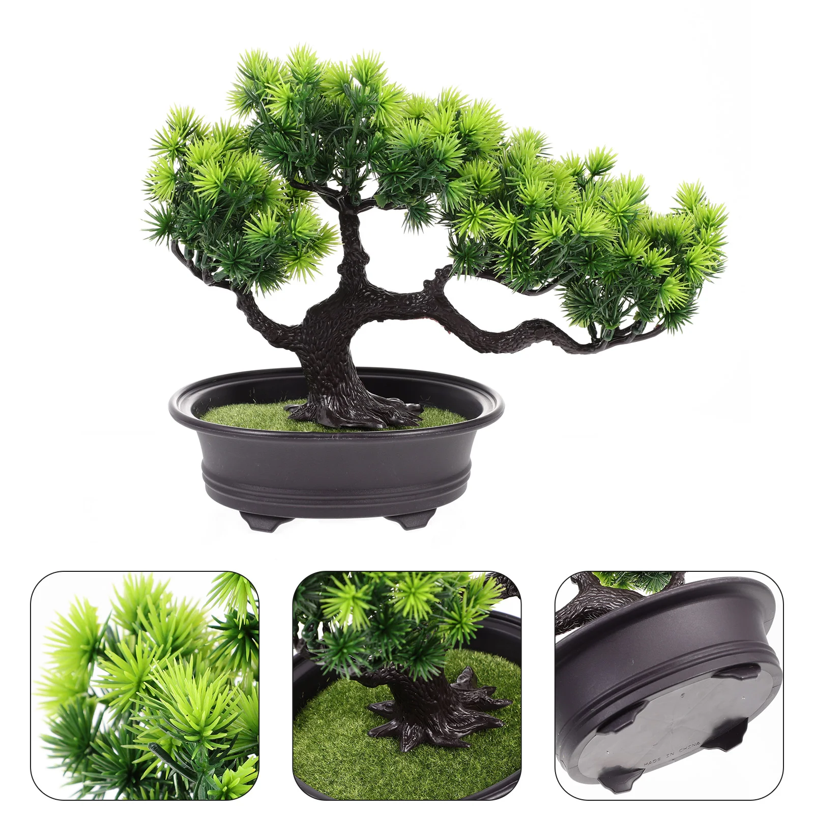 Green Plants Artificial Potted Office Faux Tree Flowers Plastic Fake Pine Potting Ornament
Green Plants Artificial Potted Office Faux Tree Flowers Plastic Fake Pine Potting Ornament