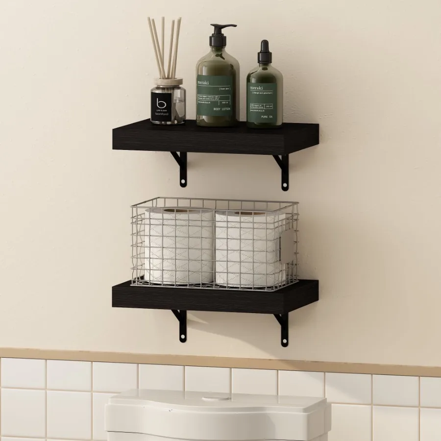TANNA Floating Shelves for Wall Set of 2 22-Inch Bathroom Wall Shelf Wall Mounted Shelf for Bathroom Organizers and Storage Liv
TANNA Floating Shelves for Wall Set of 2 22-Inch Bathroom Wall Shelf Wall Mounted Shelf for Bathroom Organizers and Storage Liv