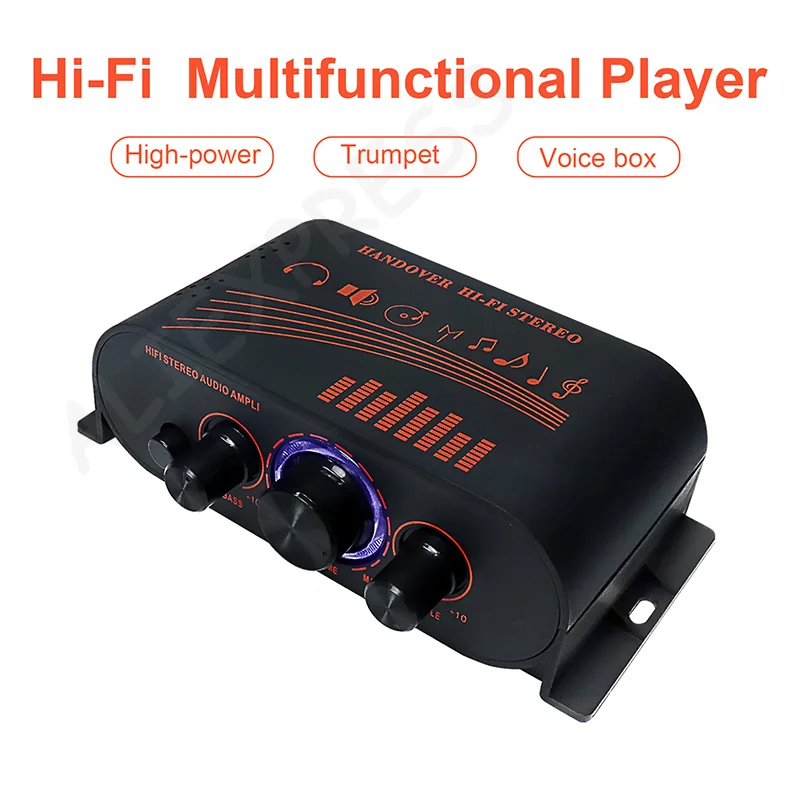 Compact Sized Power Amplifier, Portable Audio Speaker Amp
Compact Sized Power Amplifier, Portable Audio Speaker Amp