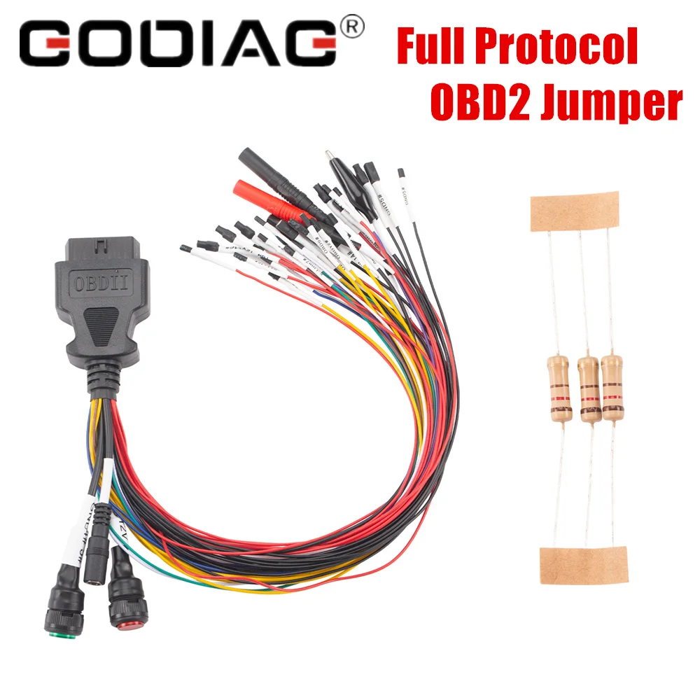 Newest Breakout Tricore Cable GODIAG Full Protocol OBD2 Jumper Cable for MPPS/Kess V2/Vident/Fgtech/Byshut DisProg Bench Work
Newest Breakout Tricore Cable GODIAG Full Protocol OBD2 Jumper Cable for MPPS/Kess V2/Vident/Fgtech/Byshut DisProg Bench Work