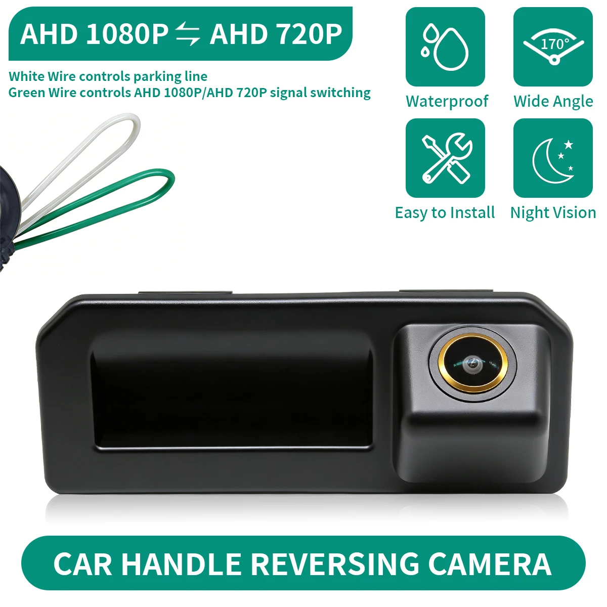 AHD 1080P 170° Vehicle Car Trunk Handle Rear View Reverse Camera for Audi Q2 Q2L Q5L A5 Skoda karoq KODIAQ Cayenne Polo Bora
AHD 1080P 170° Vehicle Car Trunk Handle Rear View Reverse Camera for Audi Q2 Q2L Q5L A5 Skoda karoq KODIAQ Cayenne Polo Bora