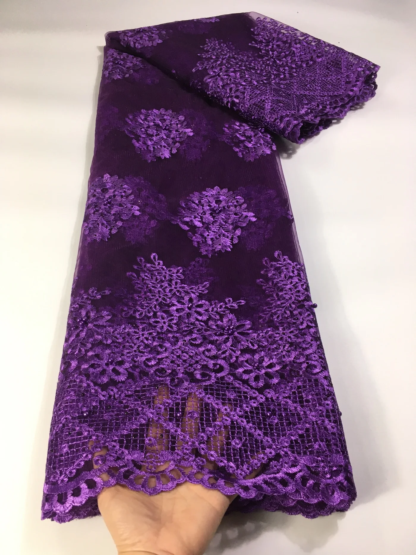 Latest Cheap French Lace Fabric With Beads And Stones 2022 High Quality Purple African Lace Fabric Nigerian Lace Fabric KPP03B
Latest Cheap French Lace Fabric With Beads And Stones 2022 High Quality Purple African Lace Fabric Nigerian Lace Fabric KPP03B