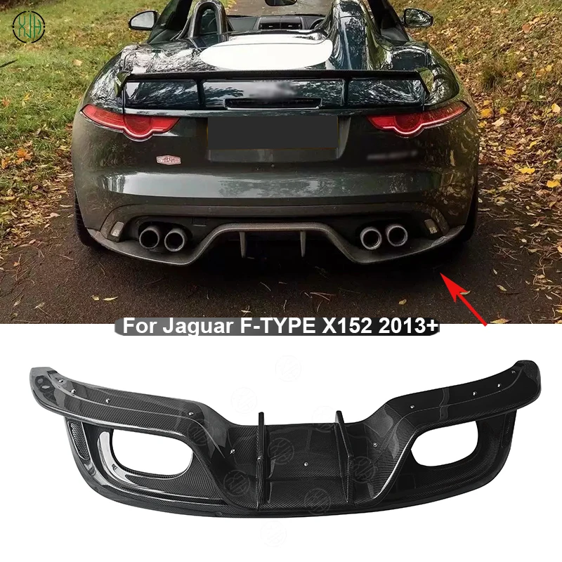 For Jaguar F-TYPE X152 2013+ Carbon Fiber Car Rear Bumper Lip Diffuser Spoiler Parts Upgrade Body kit Car Accessories
For Jaguar F-TYPE X152 2013+ Carbon Fiber Car Rear Bumper Lip Diffuser Spoiler Parts Upgrade Body kit Car Accessories