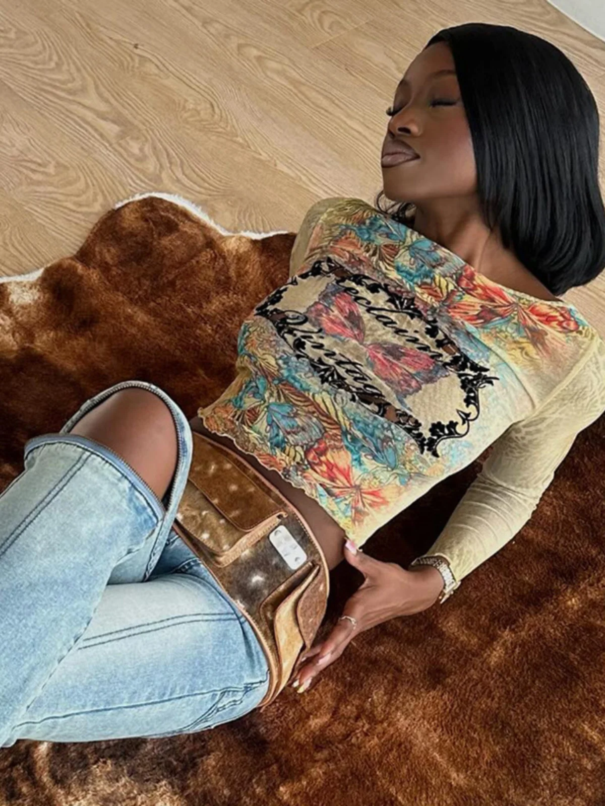 Slim Fit Printed Me irt Women's Long Sve round Ne Floral Patterned Breathable Top plus Size Women's Faion
Slim Fit Printed Me irt Women's Long Sve round Ne Floral Patterned Breathable Top plus Size Women's Faion