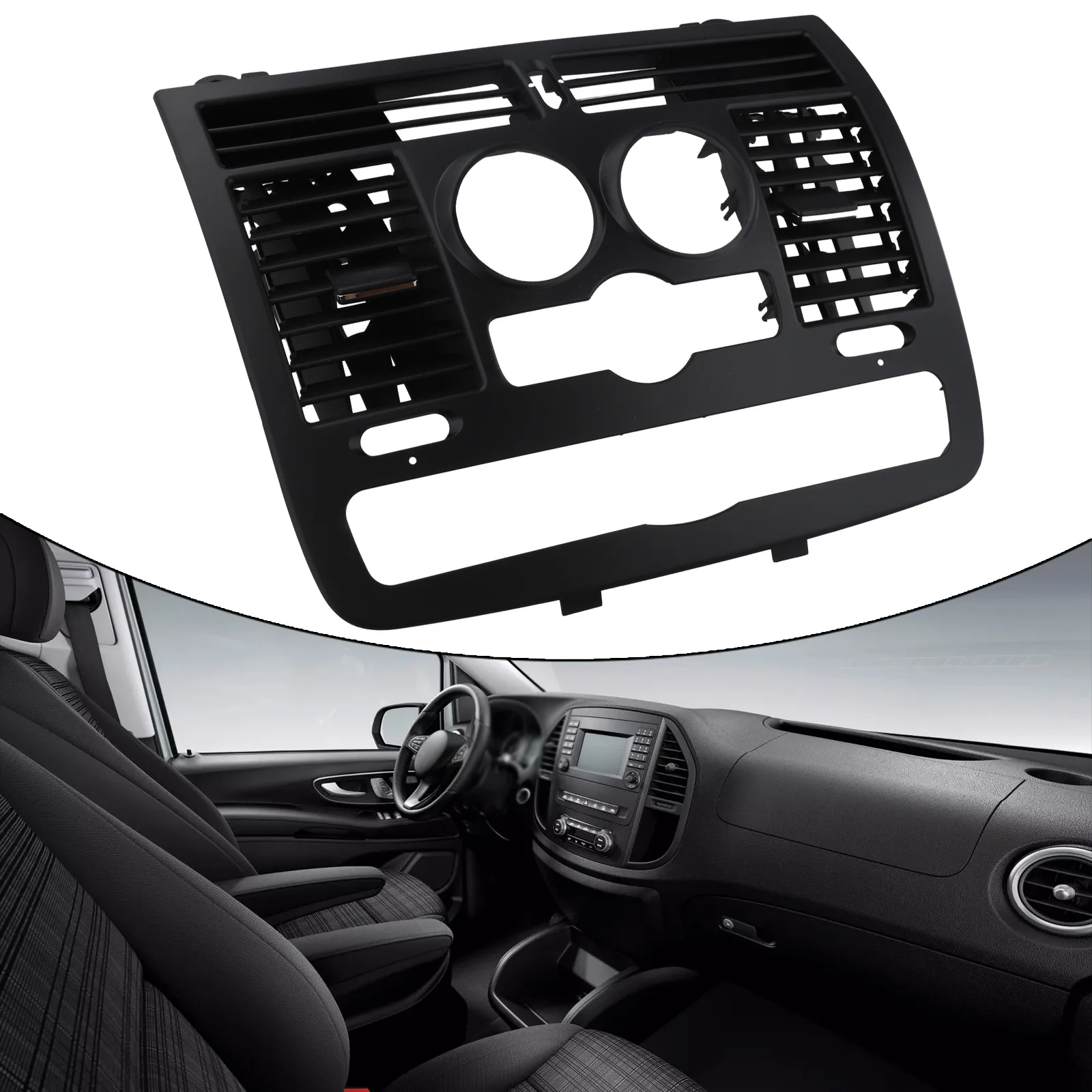 Replacement A/C Vent Outlet for Mercedes For Vito For Viano For W636 Non Destructive Fit Fireproof and Sturdy Design
Replacement A/C Vent Outlet for Mercedes For Vito For Viano For W636 Non Destructive Fit Fireproof and Sturdy Design