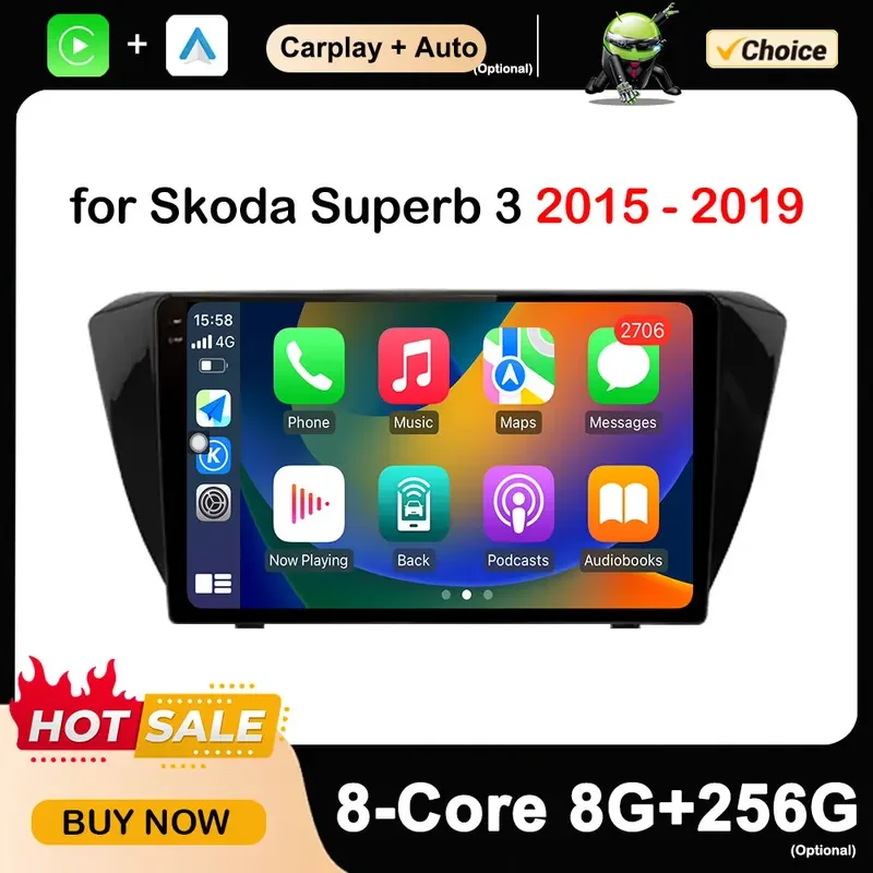 ОС Android для Skoda Superb 3 2015 - 2019 GPS-навигация автомобильный мультимедийный радио видеоплеер 10 дюймов Wi-Fi авто аксессуары Carplay
ОС Android для Skoda Superb 3 2015 - 2019 GPS-навигация автомобильный мультимедийный радио видеоплеер 10 дюймов Wi-Fi авто аксессуары Carplay