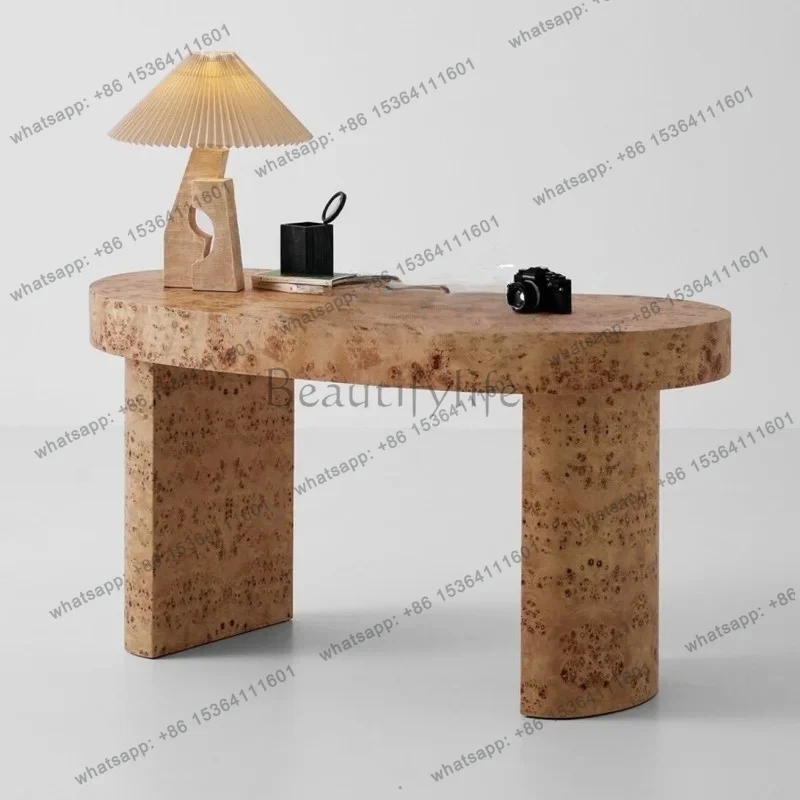 zj Medieval style designer wide household solid wood tree tumor bark creative art curved small desk French retro furniture
zj Medieval style designer wide household solid wood tree tumor bark creative art curved small desk French retro furniture