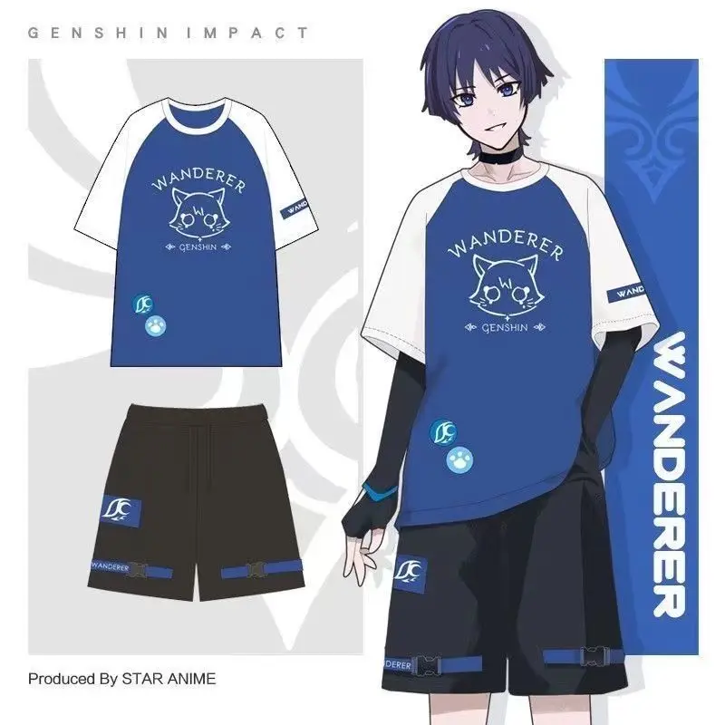 Gs Impact Game Anime Cos Wanderer Kunikuzushi Scaramouche 2025 Unisex Daily Clothing Painful Garment Short Sleeves Shorts Gift
Gs Impact Game Anime Cos Wanderer Kunikuzushi Scaramouche 2025 Unisex Daily Clothing Painful Garment Short Sleeves Shorts Gift