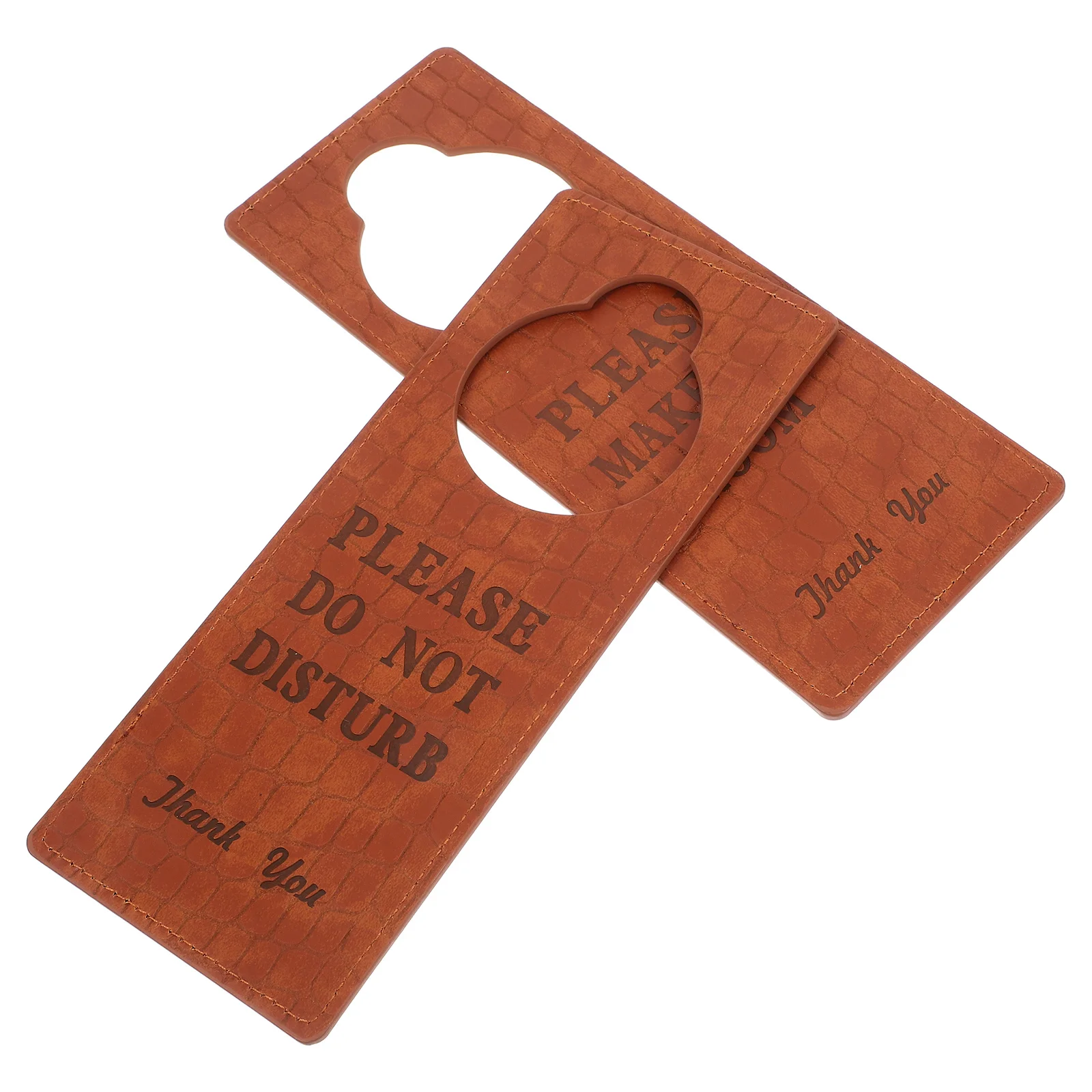 2pcs Hotel Door Hangers Do Not Disturb Sign Dual Sided Pu Door Knob Tag For Privacy Room Reminder Hanging Pendants
2pcs Hotel Door Hangers Do Not Disturb Sign Dual Sided Pu Door Knob Tag For Privacy Room Reminder Hanging Pendants