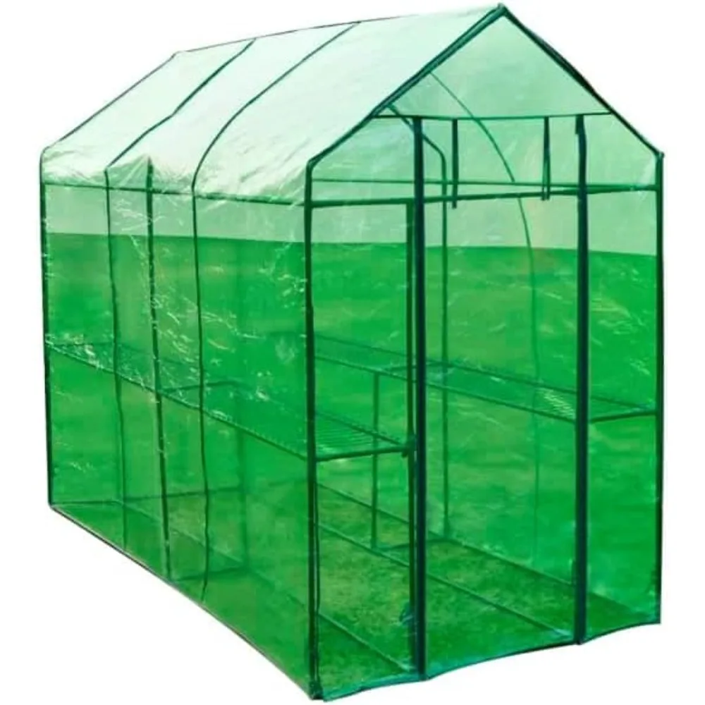 'Тепличная сталь XL: просторный, прочный стальной каркас с порошковым покрытием, устойчивое к разрыву зеленое покрытие, простой доступ через переднюю часть ходьбы
'Тепличная сталь XL: просторный, прочный стальной каркас с порошковым покрытием, устойчивое к разрыву зеленое покрытие, простой доступ через переднюю часть ходьбы