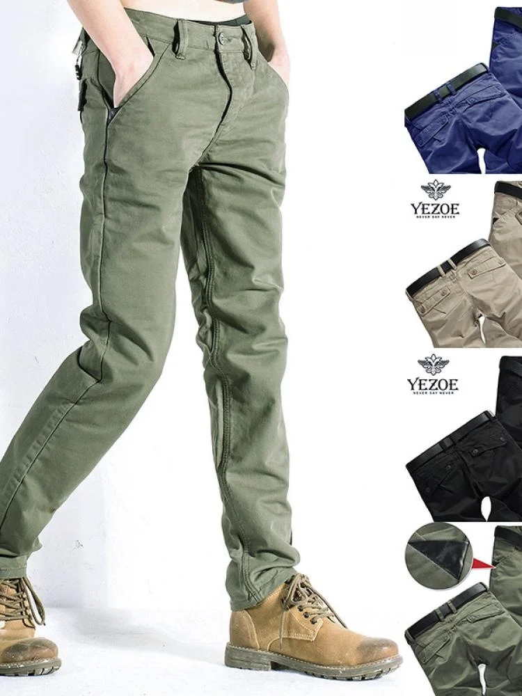 Мужские повседневные брюки Yezoe прямого кроя с эластичным поясом, в стиле милитари, рабочие брюки, осенне-зимняя модная коллекция
Мужские повседневные брюки Yezoe прямого кроя с эластичным поясом, в стиле милитари, рабочие брюки, осенне-зимняя модная коллекция