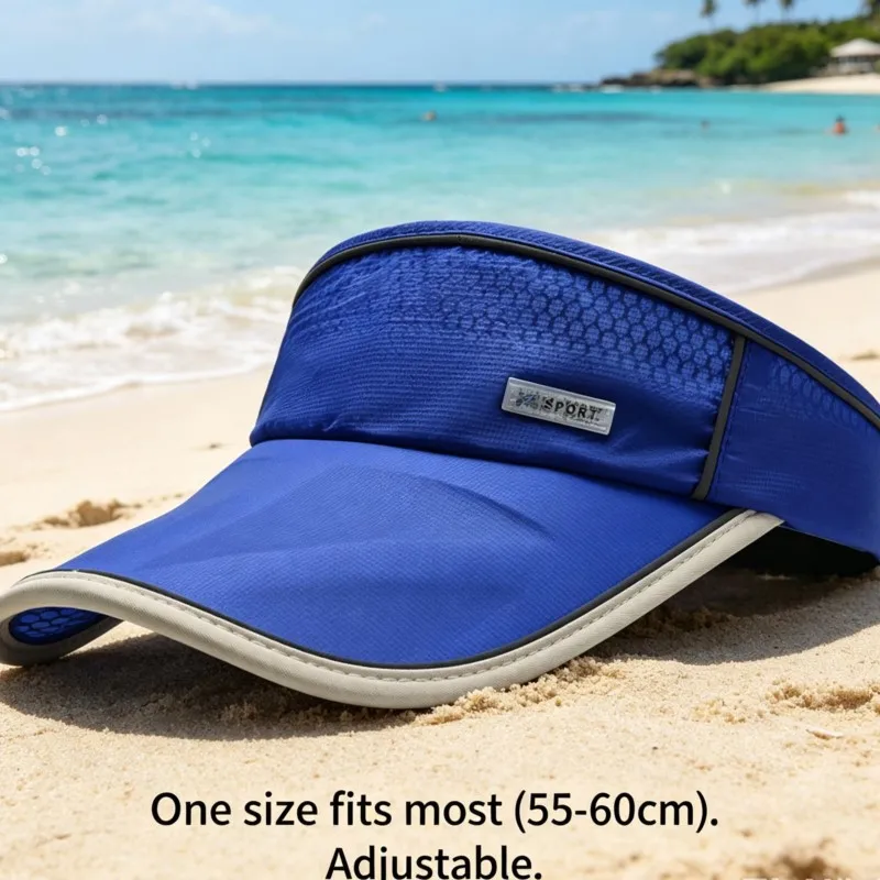 Outdoor Sun Visor Hat 55-60cm Adjustable Wide Brim UV Protection Breathable Lightweight Comfortable For Golf Tennis Beach Use
Outdoor Sun Visor Hat 55-60cm Adjustable Wide Brim UV Protection Breathable Lightweight Comfortable For Golf Tennis Beach Use
