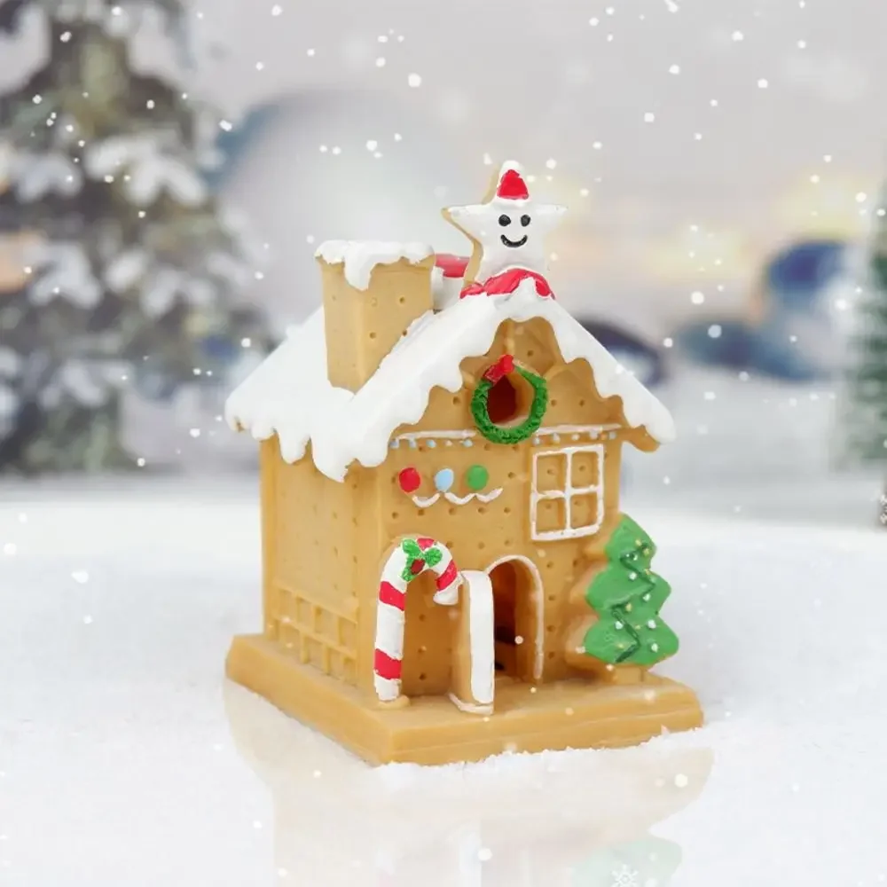 Cartoon Luminous Christmas House Ornaments Resin Handmade Christmas House Statue 3D Festival Christmas Miniature Cookie House
Cartoon Luminous Christmas House Ornaments Resin Handmade Christmas House Statue 3D Festival Christmas Miniature Cookie House