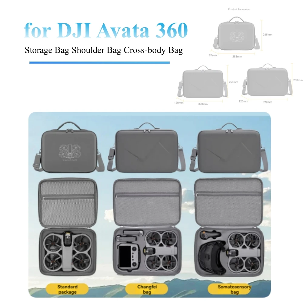 Drone Storage Box for DJI Avata 360 Portable Protective Case Storage Bag Shoulder Cross-body Bag Accessories
Drone Storage Box for DJI Avata 360 Portable Protective Case Storage Bag Shoulder Cross-body Bag Accessories
