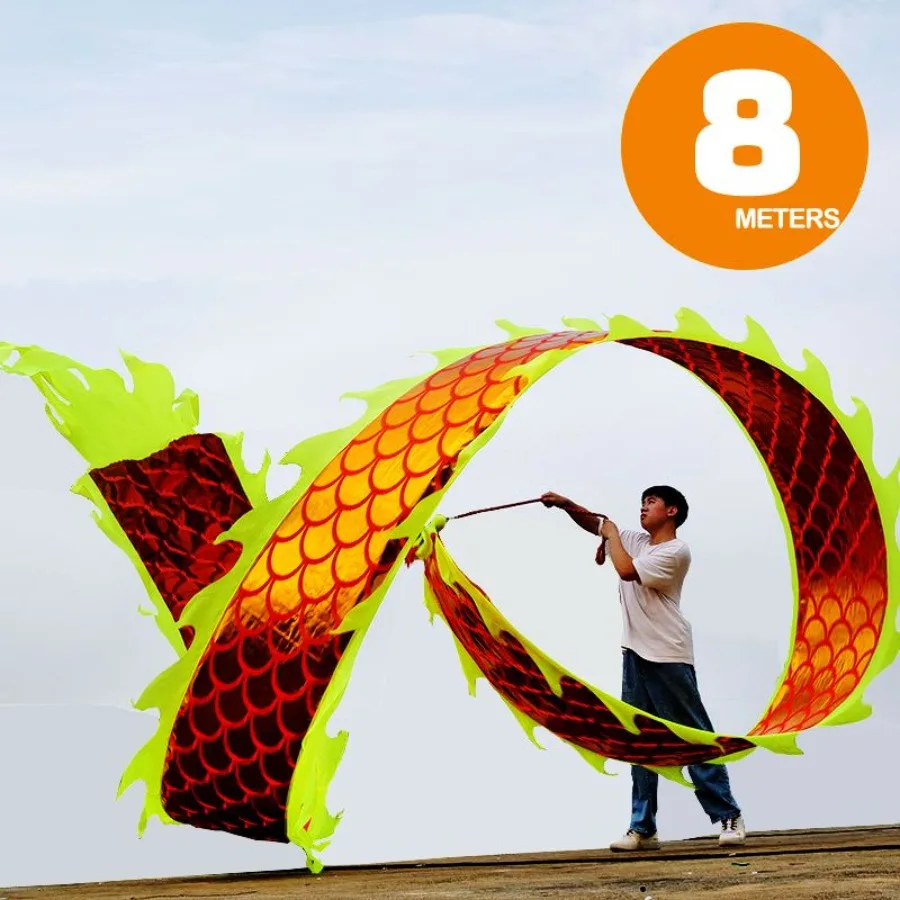 8 Meters 26.2 FT Gold Dragon Ball Poi 3D Golden Dragon Ribbon Streamer with 340g Weighted Ball Swing Rope and Travel Bag
8 Meters 26.2 FT Gold Dragon Ball Poi 3D Golden Dragon Ribbon Streamer with 340g Weighted Ball Swing Rope and Travel Bag