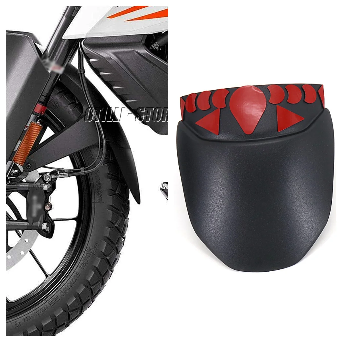 New For KTM 390 Adventure 2020-2022 Motorcycle Front Fender Extender ABS Mudguard Extension Wheel Hugger Motorcycle Accessories
New For KTM 390 Adventure 2020-2022 Motorcycle Front Fender Extender ABS Mudguard Extension Wheel Hugger Motorcycle Accessories